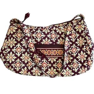 Vintage Vera Bradley Burgundy Medallion 2006 Retired Pattern Shoulder Bag Purse